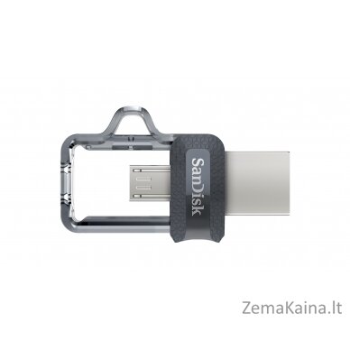 Sandisk Ultra Dual m3.0 USB atmintukas 128 GB USB Type-A / Micro-USB 3.2 Gen 1 (3.1 Gen 1) Juoda, Sidabras, Permatomas 13