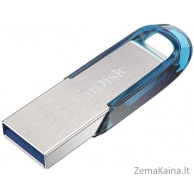 SanDisk Ultra Flair USB flash drive 128 GB USB Type-A 3.2 Gen 1 (3.1 Gen 1) Blue, Silver 4