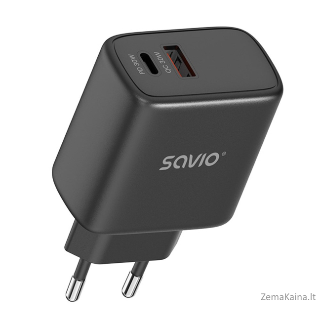 SAVIO LA-06/B USB Quick Charge Power Delivery 3.0 30W vidinis įkroviklis 4