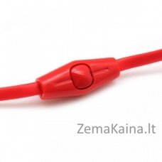 Sbox Stereo Earphones with Microphone EP-038 red