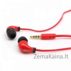 Sbox Stereo Earphones with Microphone EP-038 red