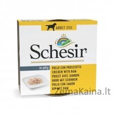 SCHESIR in jelly Chicken with ham - šlapias maistas šunims - 150 g