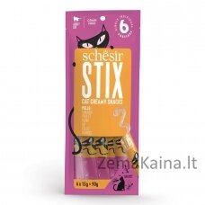 SCHESIR Stix Vištienos kremas - delikatesas katėms - 6x15g