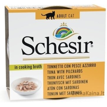 SCHESIR in cooking broth Tuna with sardines - šlapias kačių maistas - 70 g