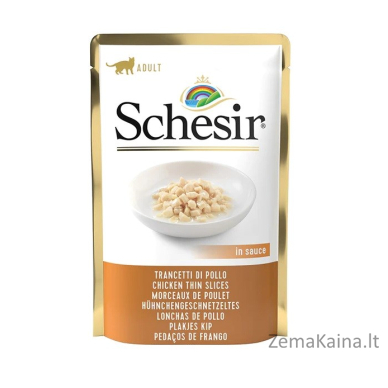 SCHESIR in sauce Chicken thin slices - šlapias kačių maistas - 85 g 1