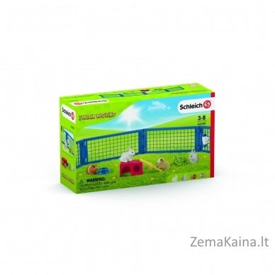 SCHLEICH FARM WORLD Triušių ir jūrų kiaulyčių gardas 1