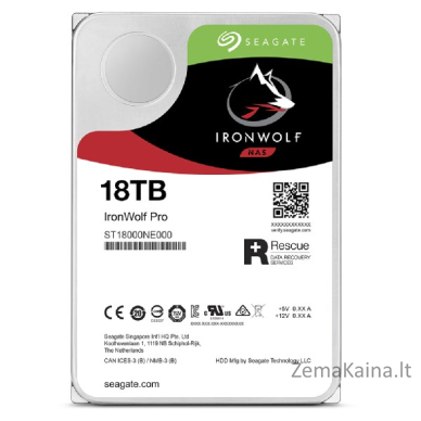 Seagate IronWolf Pro ST18000NT001 vidinis kietasis diskas 3.5" 18000 GB 2