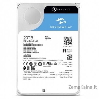 Seagate SkyHawk AI internal hard drive 16 TB 7200 RPM 512 MB 3.5" Serial ATA III 1