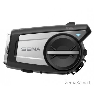 SENA 50C 50C-01 laisvų rankų įranga motociklininkams 4K kamera Bluetooth 5.0 8000 m 1 vnt. Juoda, Sidabras