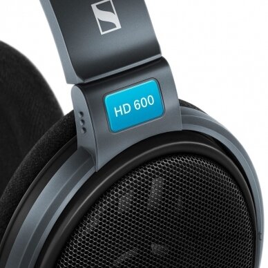 Sennheiser HD 600 Ausinės Su lankeliu 3,5 mm jungtis Juoda, Pilka 4