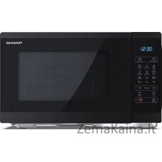 Sharp Sharp mikrobangų krosnelė | Mikrobangų krosnelė su griliu | YC-MG252AE-B | Laisvai stovintis | 25 L | 900 W | Grilis | Juoda