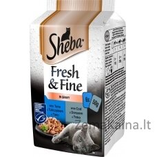 Sheba Fresh & Fine Mini Fish Dishes in Sauce 6 x 50g