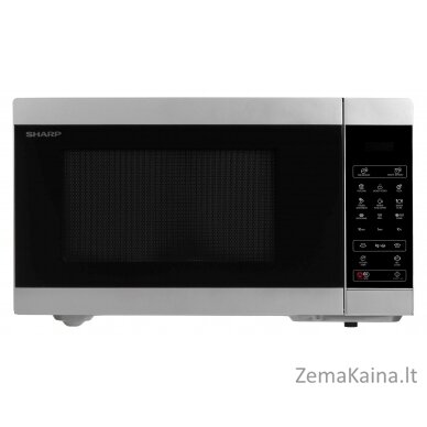 Sharp Home Appliances YC-MG81E-S mikrobangų krosnelė Stalviršis Mikrobangų krosnelė su kepsninės funkcija 28 L 900 W Juoda, Pilka 2