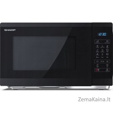 Sharp Sharp mikrobangų krosnelė | Mikrobangų krosnelė su griliu | YC-MG252AE-B | Laisvai stovintis | 25 L | 900 W | Grilis | Juoda