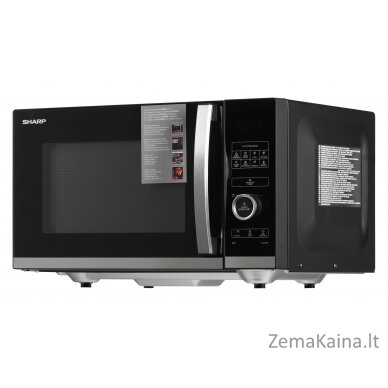 Sharp YC-QS254AE-B mikrobangų krosnelė Stalviršis Mikrobangų krosnelė be papildomų funkcijų 25 L 900 W Juoda, Nerūdijančiojo plieno 8