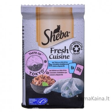 SHEBA Mini Fresh Cuisine Taste of Tokyo dla kota 36x50g 1