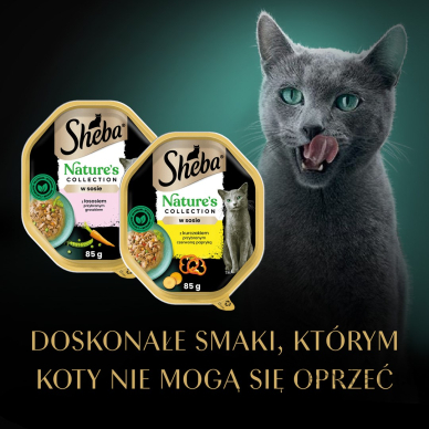 SHEBA Nature's Collection Mix - drėgno kačių ėdalo -  8x85g 14