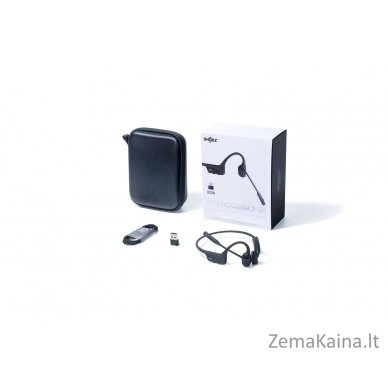 SHOKZ C110-AA-BK Ausinės be mikrofono ir ausinės su mikrofonu Laisvų rankų įranga Bevielis Ausinės su kabliukais Biuras / skambučių centras USB A tipo Bluetooth Juoda 9