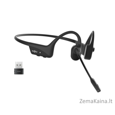 SHOKZ C120-AA-BK Ausinės be mikrofono ir ausinės su mikrofonu Laisvų rankų įranga Bevielis Ausinės su kabliukais Biuras / skambučių centras USB A tipo Bluetooth Juoda