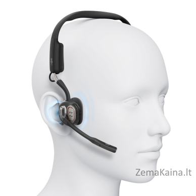 SHOKZ C610-AA-BK Ausinės be mikrofono ir ausinės su mikrofonu Laisvų rankų įranga Bevielis Ausinės su kabliukais Biuras / skambučių centras USB A tipo Bluetooth Juoda 4