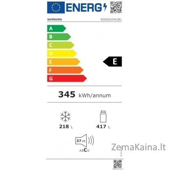 Side by side šaldytuvas Samsung RS65DG5403B1 1