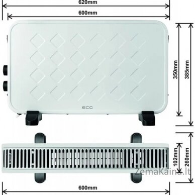 Šildytuvas ECG TK 2070 White 2