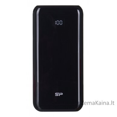 SILICON POWER QS28 Powerbank Išorinis akumuliatorius 20000 mAh 2x USB QC 3.0 1x USB-C PD (SP20KMAPBKQS280K) Juoda 1