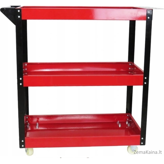 Sidabrinis įrankių vežimėlis WORKSHOP TROLLEY 3 LEVELS /SIDABRAS