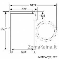 Skalbimo mašina Bosch WAX02KB1SN