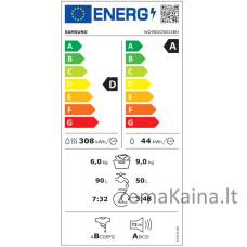 Skalbimo mašina su džiovinimo funkcija Samsung WD90DG5B15BHLE