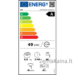 Skalbimo mašina AEG LFR73944VE