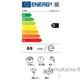 Skalbyklė Candy CBW27D1E-S 4