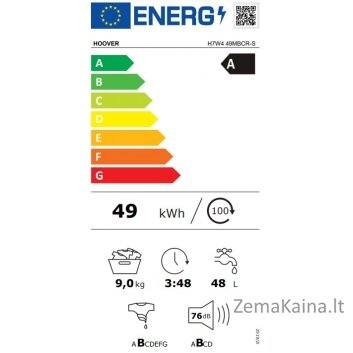 Skalbimo mašina Hoover H7W4 49MBCR-S 4