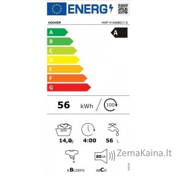 Skalbimo mašina Hoover HWP 414AMBC/1-S 8