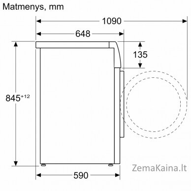 Skalbimo mašina Bosch WGB256A1SN 3