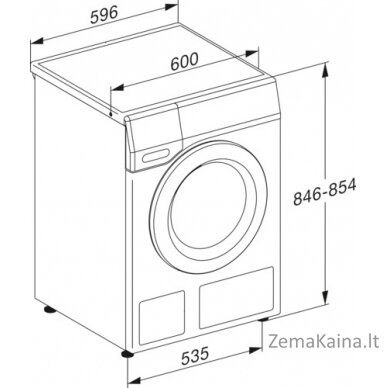 Skalbimo mašina su džiovinimo funkcija Miele WTD160 WCS, 8/5 kg 3