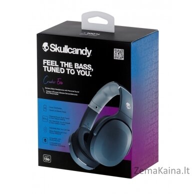 Skullcandy Crusher Evo Ausinės Vielinis ir Bevielis Su lankeliu Skambučiai / muzika C tipo USB Bluetooth Pilka 11