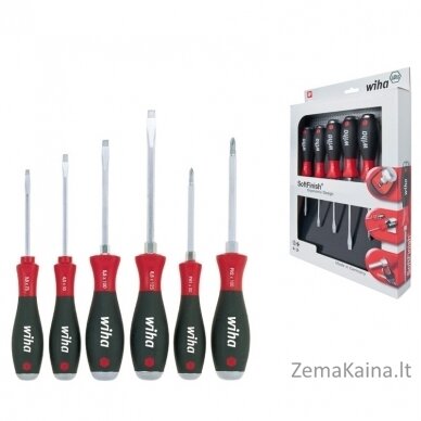 Smūginių atsuktuvų rinkinys WIHA SoftFinish HK6 (6 vnt.)