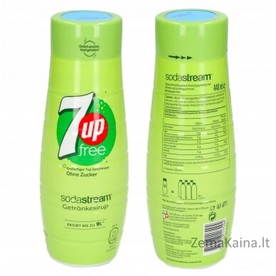 Soda Stream sirupas 7UP Zero 440 ml 2
