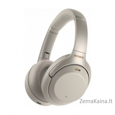 Sony WH-1000XM4 Laisvų rankų įranga Vielinis ir Bevielis Su lankeliu Skambučiai / muzika C tipo USB Bluetooth Sidabras