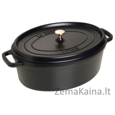 STAUB Garnek żeliwny owalny 4,2l czarny