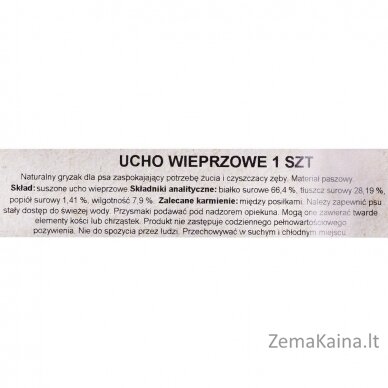 Šunų kramtukas PETMEX Kiaulienos ausis 40g 1vnt. 2