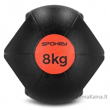 Svorinis kamuolys su rankenomis Spokey Gripi 8kg 2