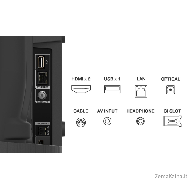 TCL S54 Series 40S5400A televizorius 101,6 cm (40") „Full HD“ Smart TV „Wi-Fi“ Juoda 1