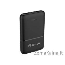 Tellur 5000mAh power bank 2xUSB+USB-C+MicroUSB black