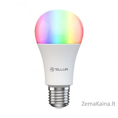 Tellur Smart WiFi Bulb E27, 9W, white/warm/RGB, dimmer 1