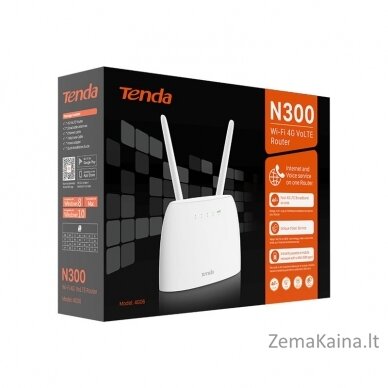 Tenda N300 belaidis maršrutizatorius Greitas eternetas Viena juosta (2,4 GHz) 4G Balta 3