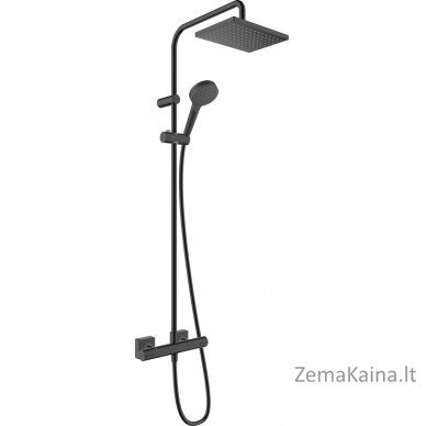 Termostatinė dušo sistema Hansgrohe Vernis Shape 230 1 Jet 26286670, juoda matinė