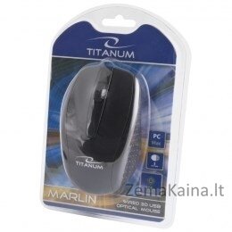 TITANUM TM110K kompiuterio pelė USB A tipo Optinis 1000 DPI Abiems rankoms 2