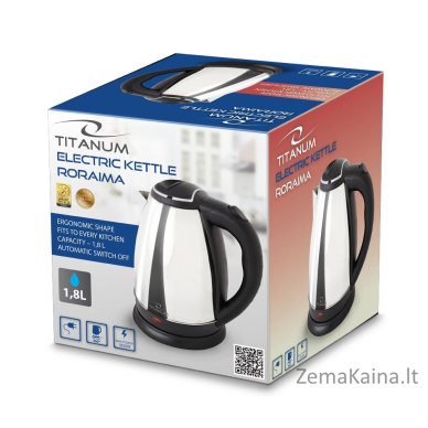 Titanum TKK102S Electric kettle 1.8L 1800W Silver 3